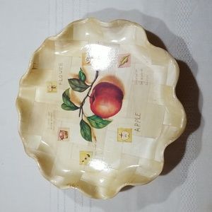 Set of 3 Vintage Pomerant Apple Design Wood Platter TYBB22